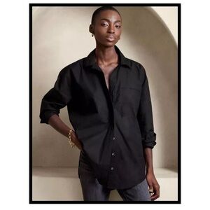 Banana Republic Women's NWT THE OVERSIZED TUNIC Size medium Color black